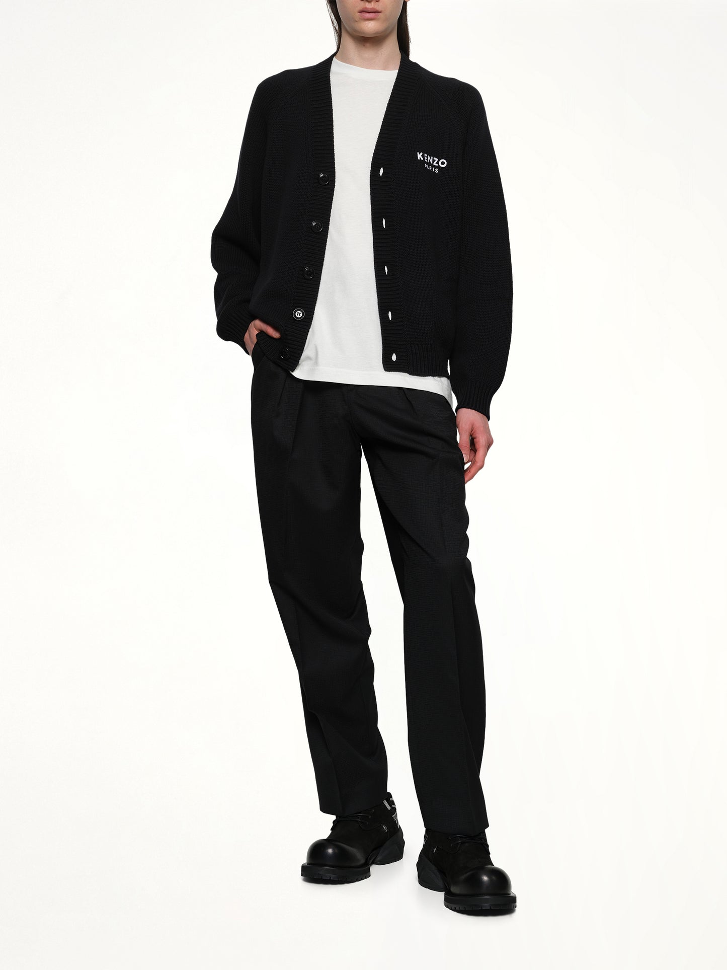 Boke Flower Cardigan in Black