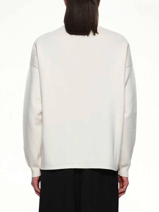 Anagram Pocket Sweater in Beige