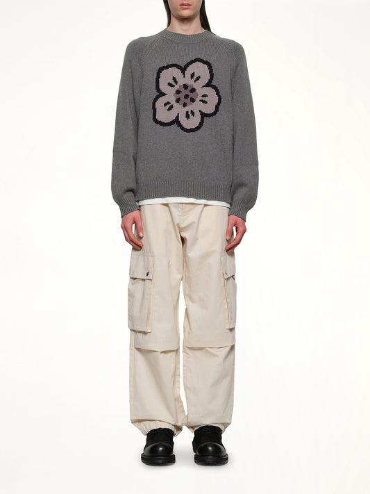 Boke Flower Jumper in Pale Grey