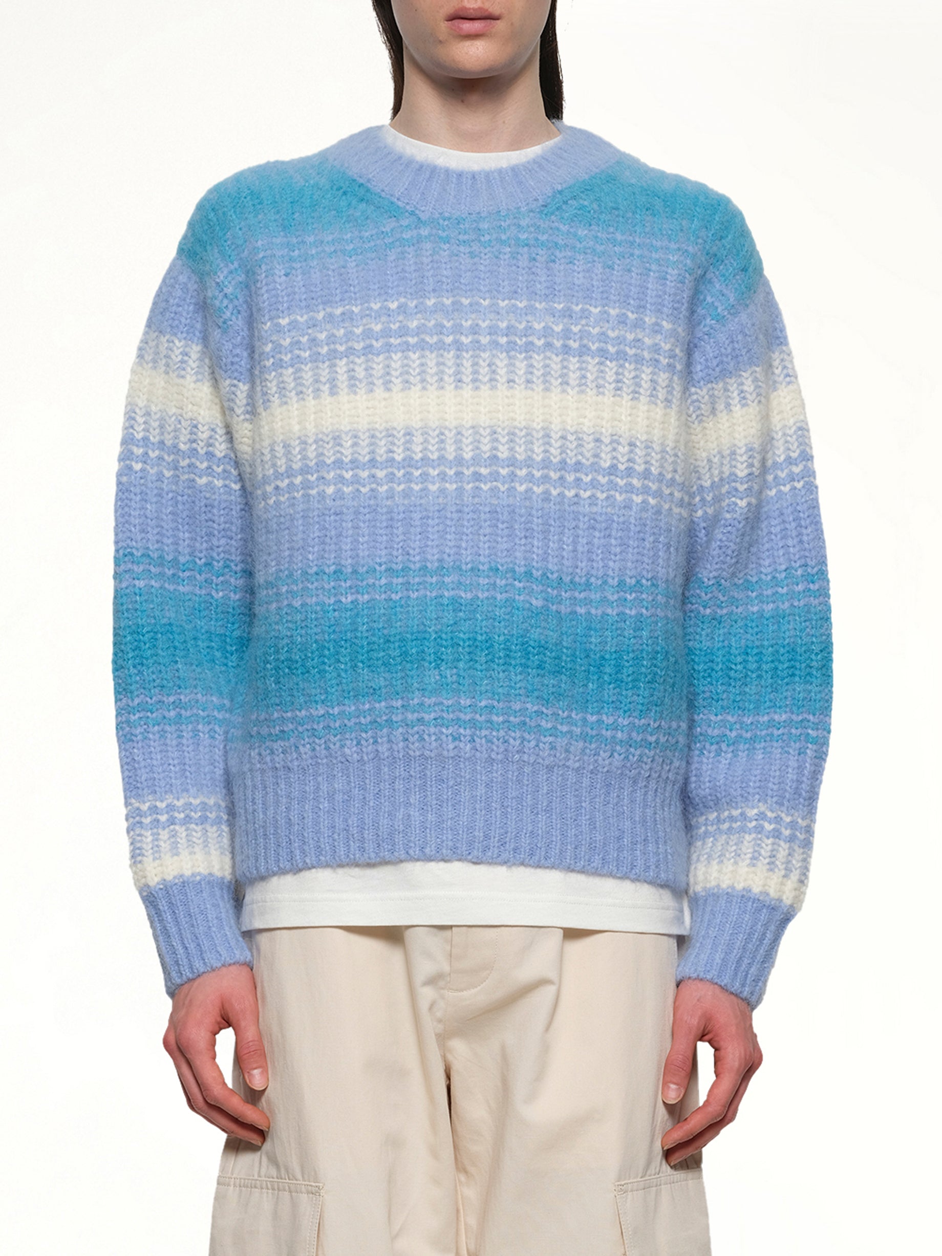 Kenzo Speed Stripe Jumper in Light Blue