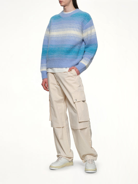 Kenzo Speed Stripe Jumper in Light Blue