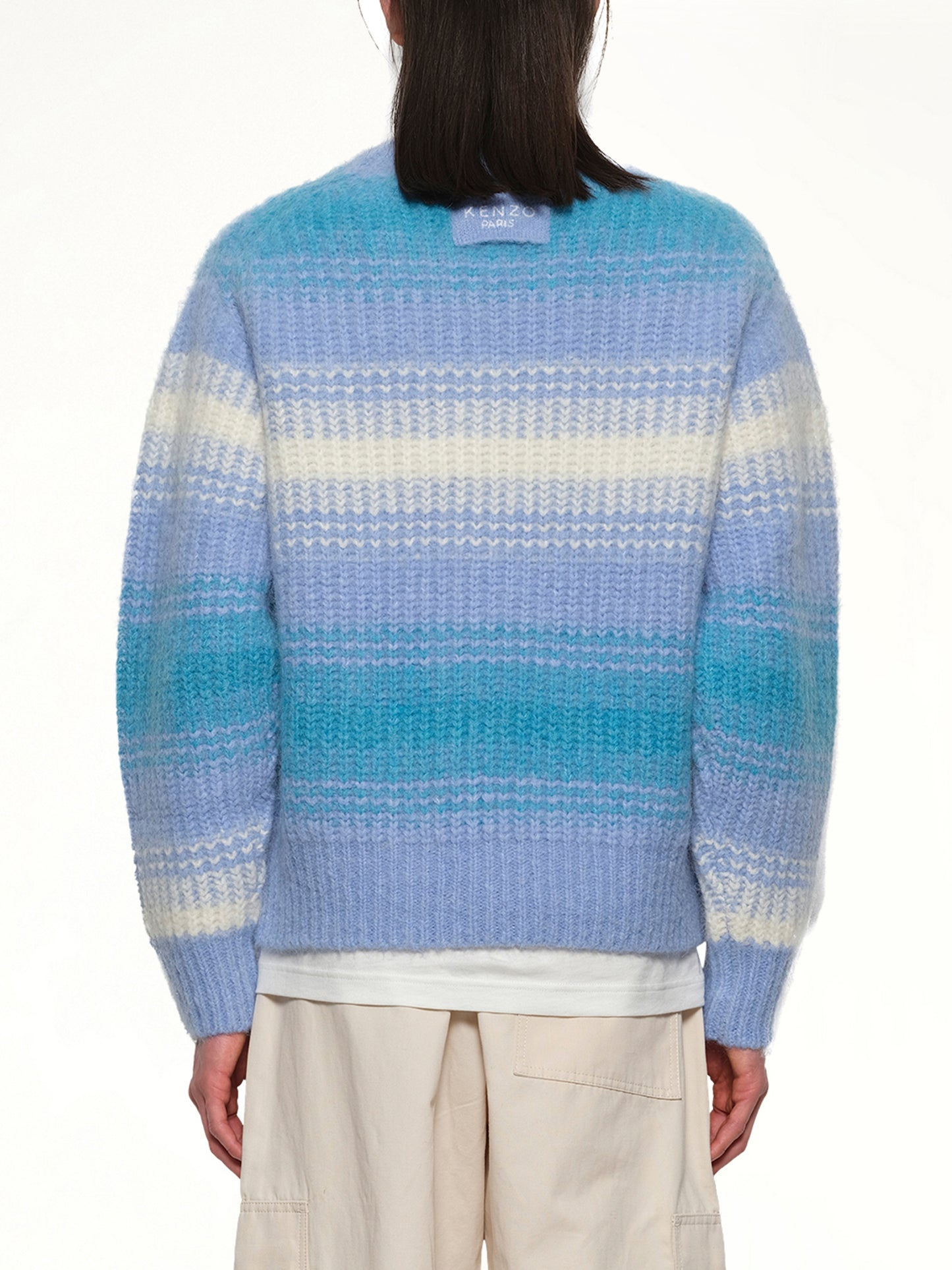 Kenzo Speed Stripe Jumper in Light Blue