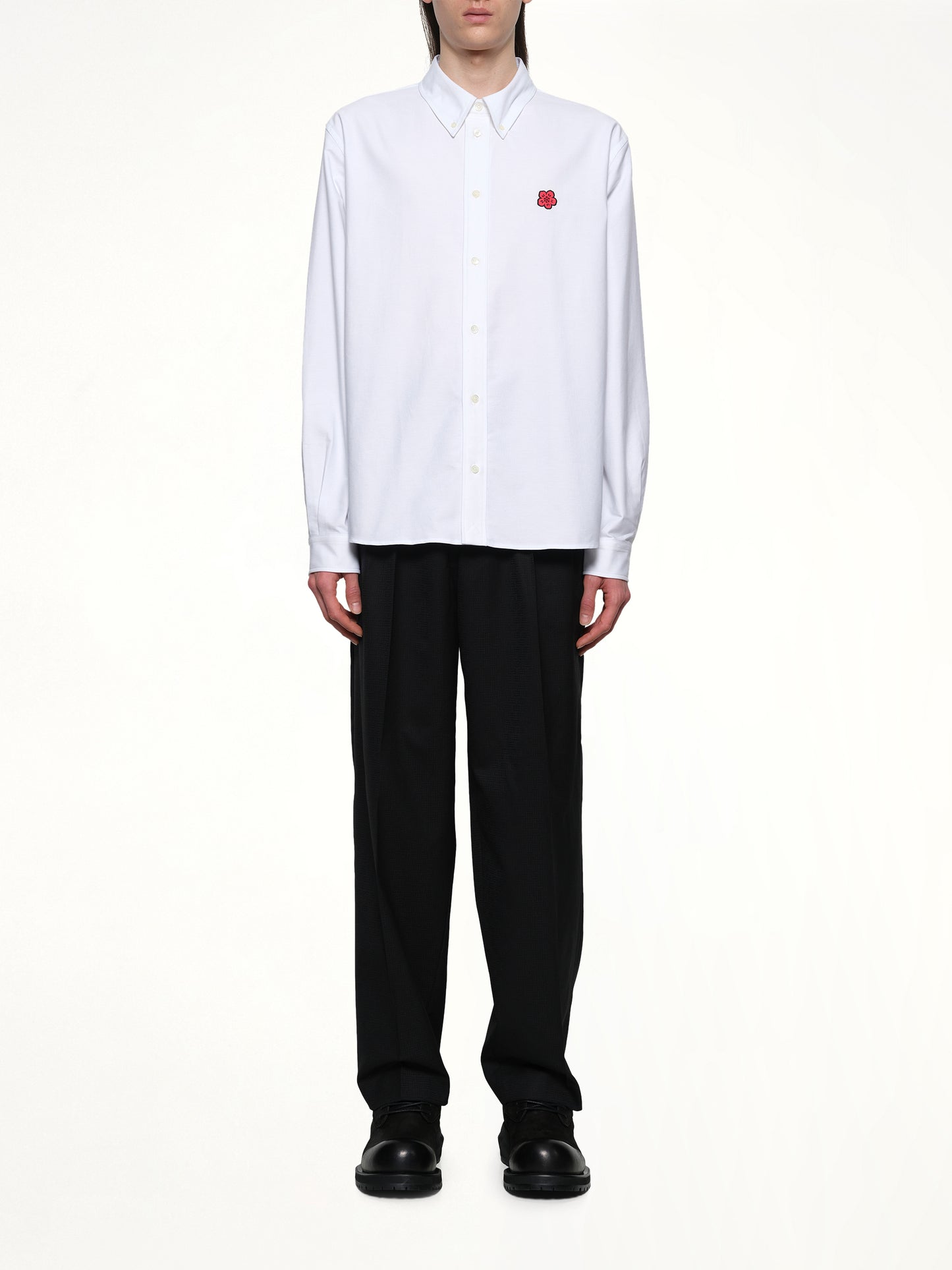 Kenzo Boke Flower Casual Shirt in White