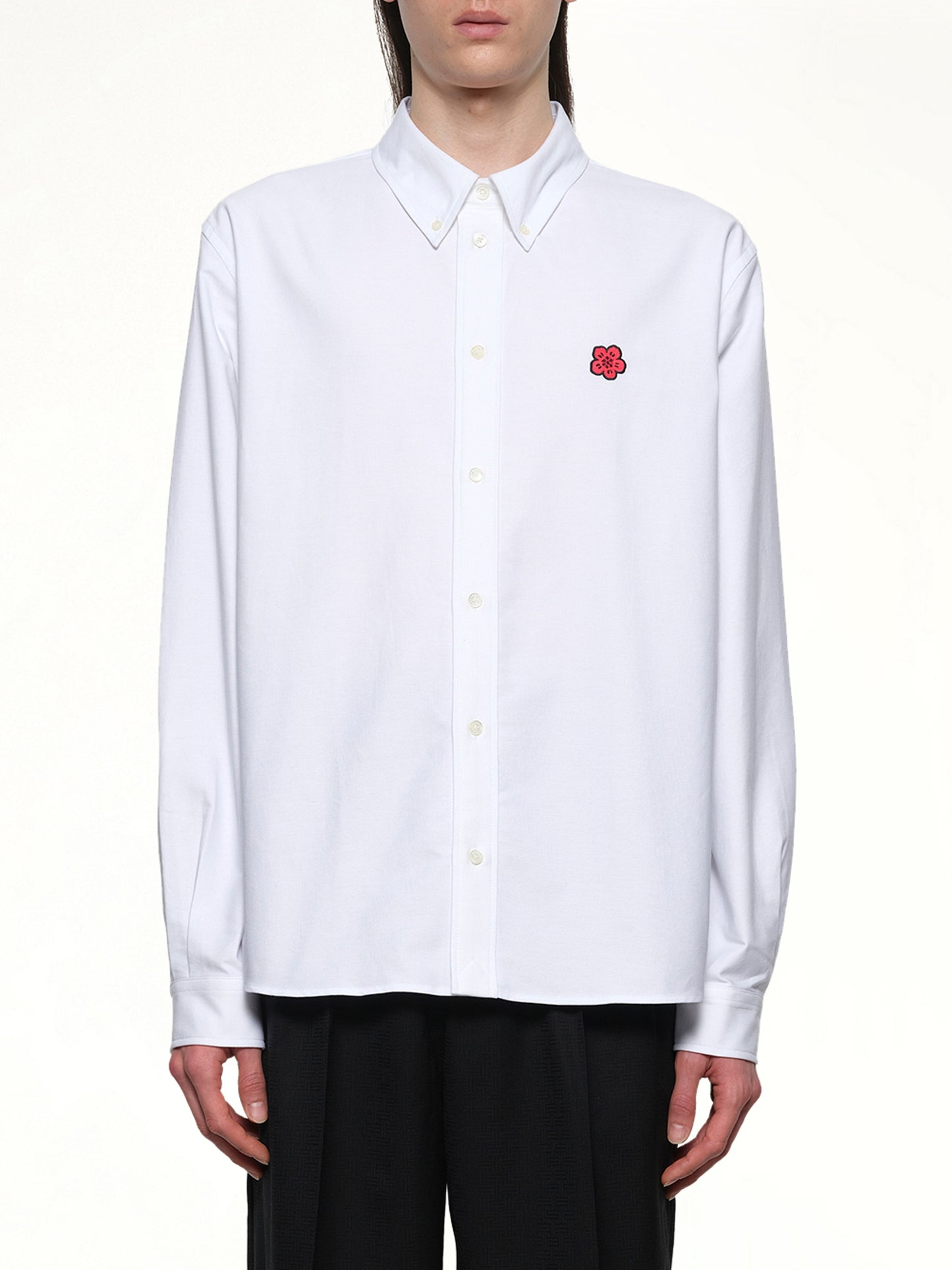 Kenzo Boke Flower Casual Shirt in White