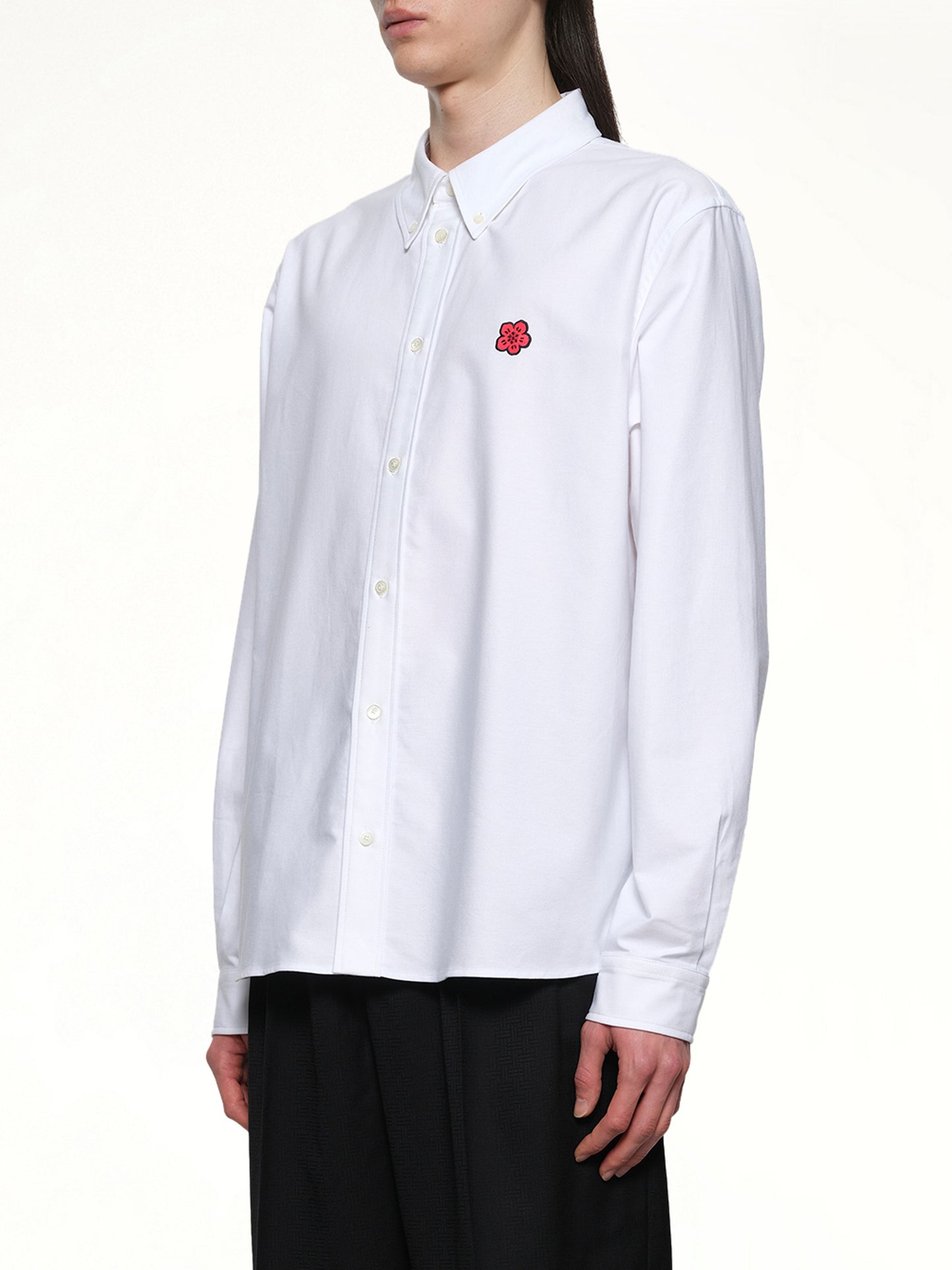 Kenzo Boke Flower Casual Shirt in White