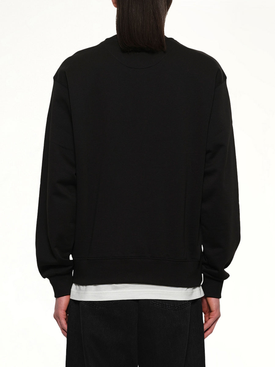 Kenzo Happy Tiger Embroidered Classic Sweatshirt in Black