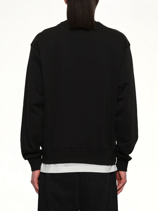 Kenzo Happy Tiger Embroidered Classic Sweatshirt in Black