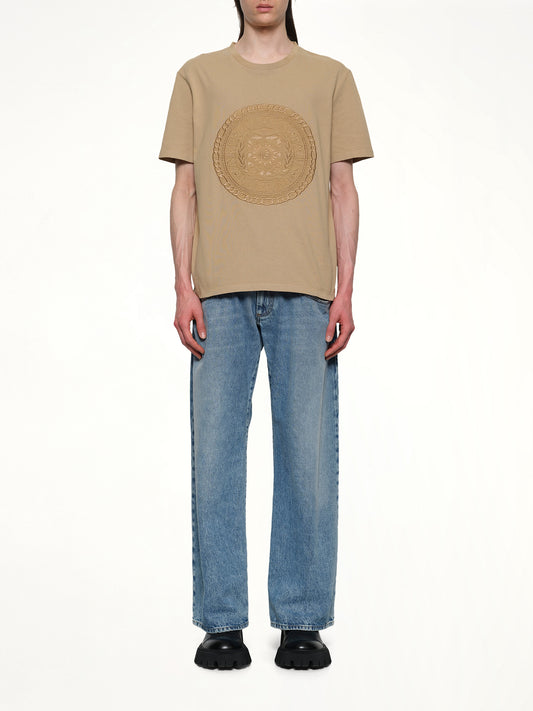 Balmain Medal T-Shirt in Camel