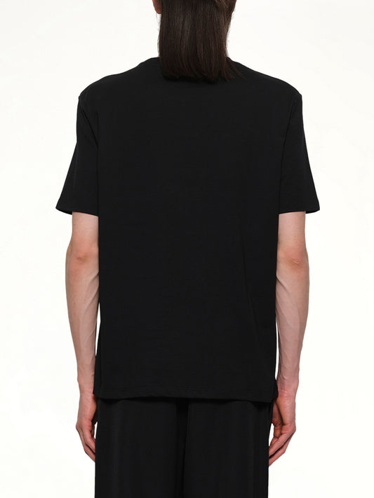 Chain Trompe L'Oeil T-Shirt in Black/White