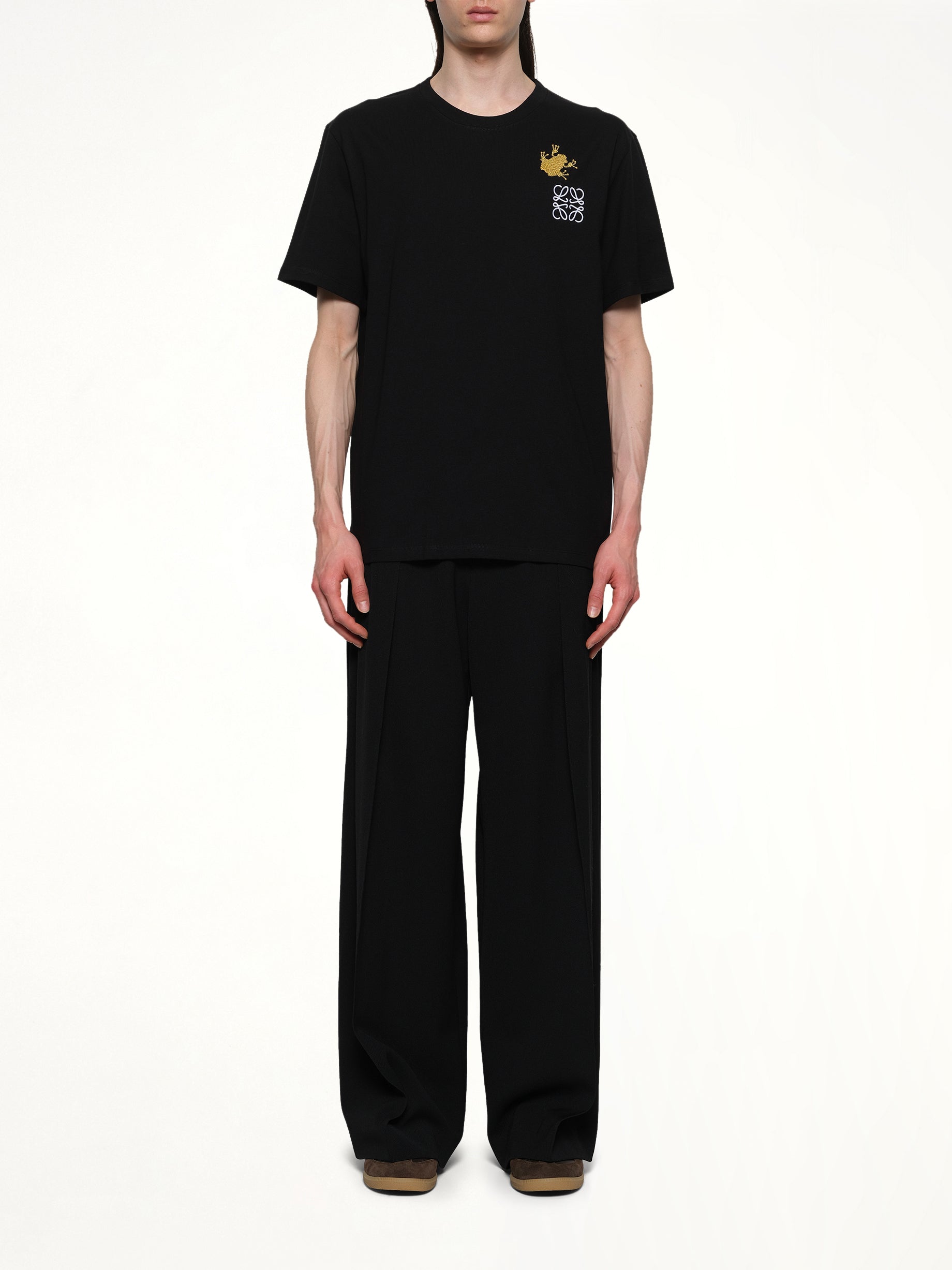 Frog Relaxed Fit T-Shirt in Black