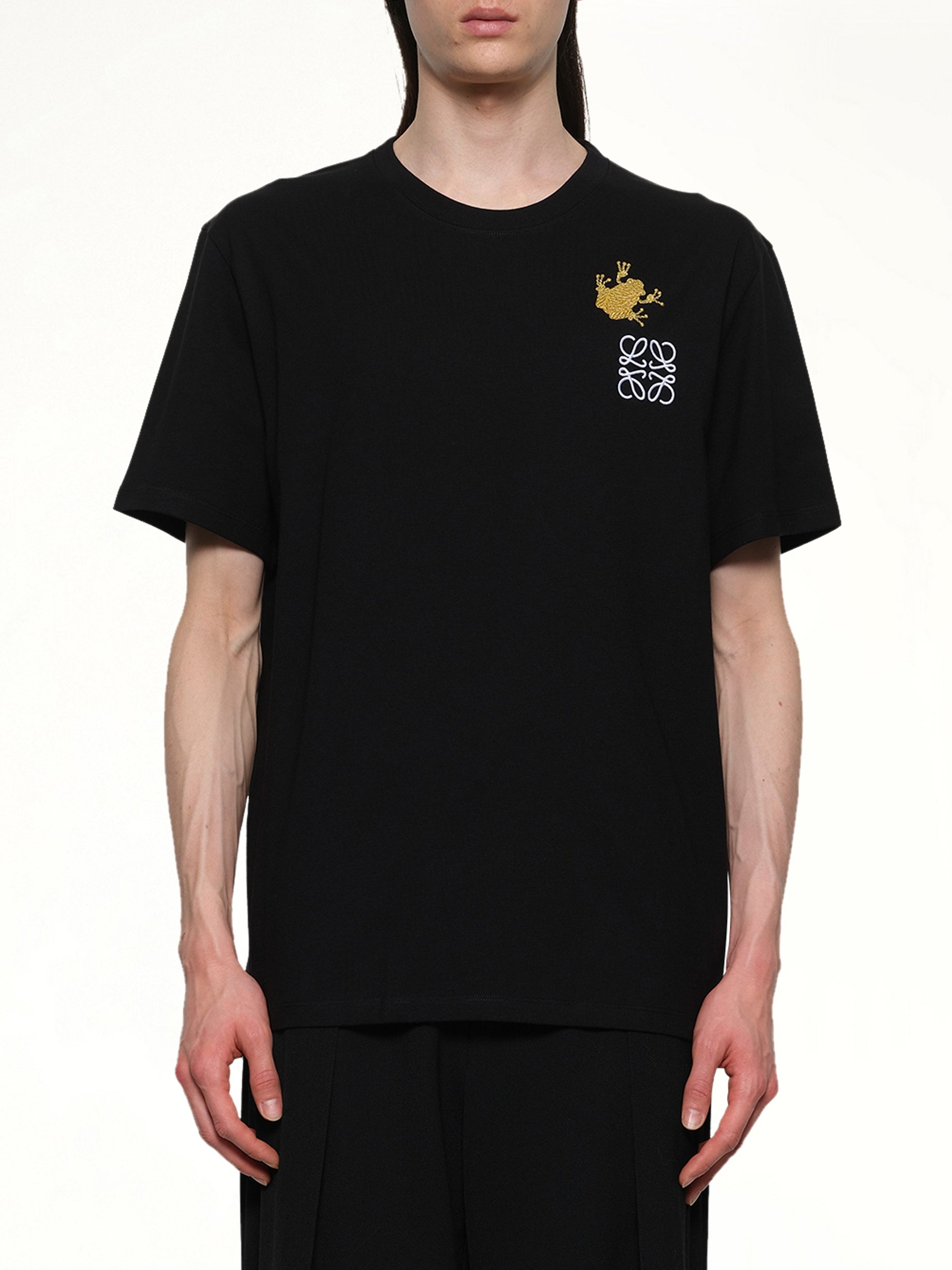 Frog Relaxed Fit T-Shirt in Black