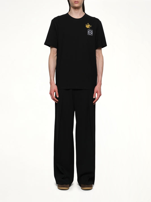 Frog Relaxed Fit T-Shirt in Black