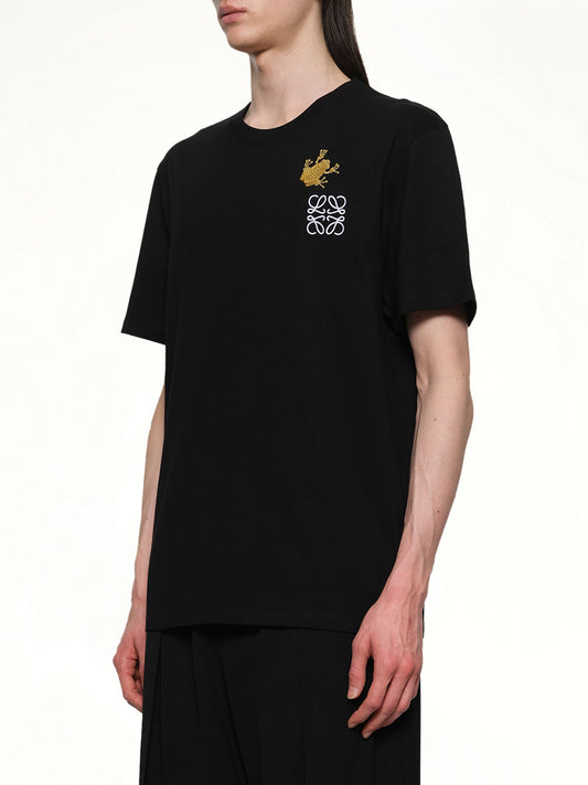 Frog Relaxed Fit T-Shirt in Black