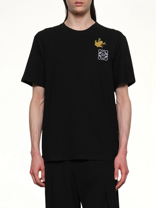 Frog Relaxed Fit T-Shirt in Black