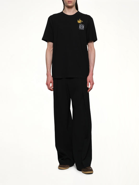 Frog Relaxed Fit T-Shirt in Black