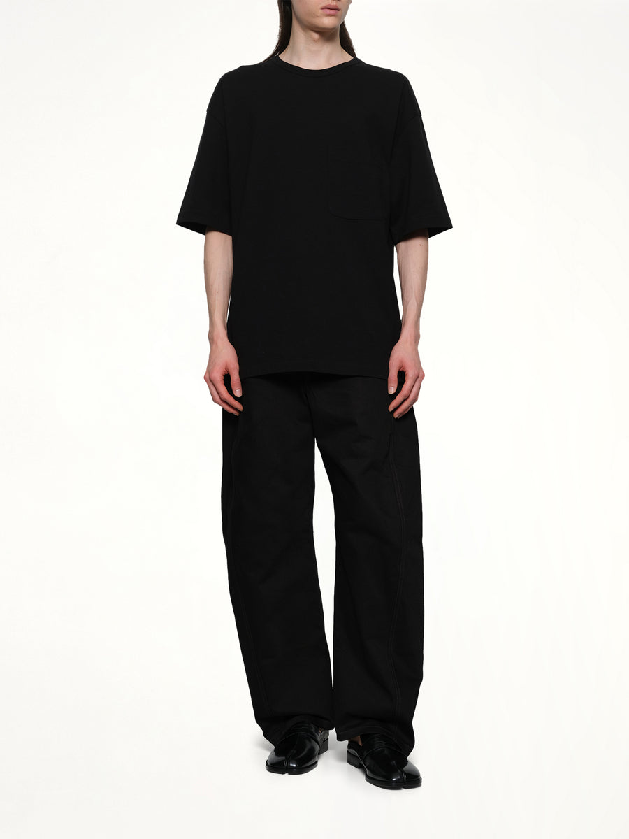 Boxy Ss T-Shirt in Black