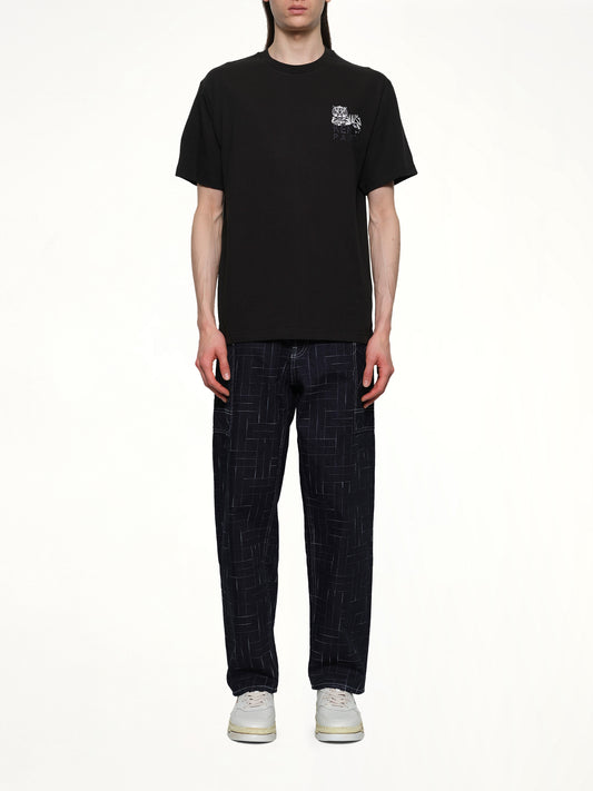 Gots Kenzo Happy Tiger Embroidered Classic T-Shirt in Black