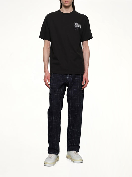 Gots Kenzo Happy Tiger Embroidered Classic T-Shirt in Black