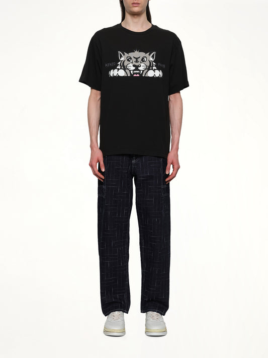Kenzo Happy Tiger Oversize T-Shirt in Black