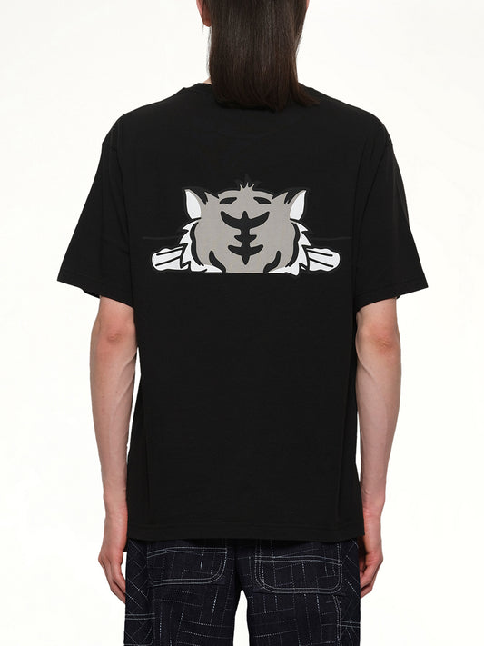 Kenzo Happy Tiger Oversize T-Shirt in Black