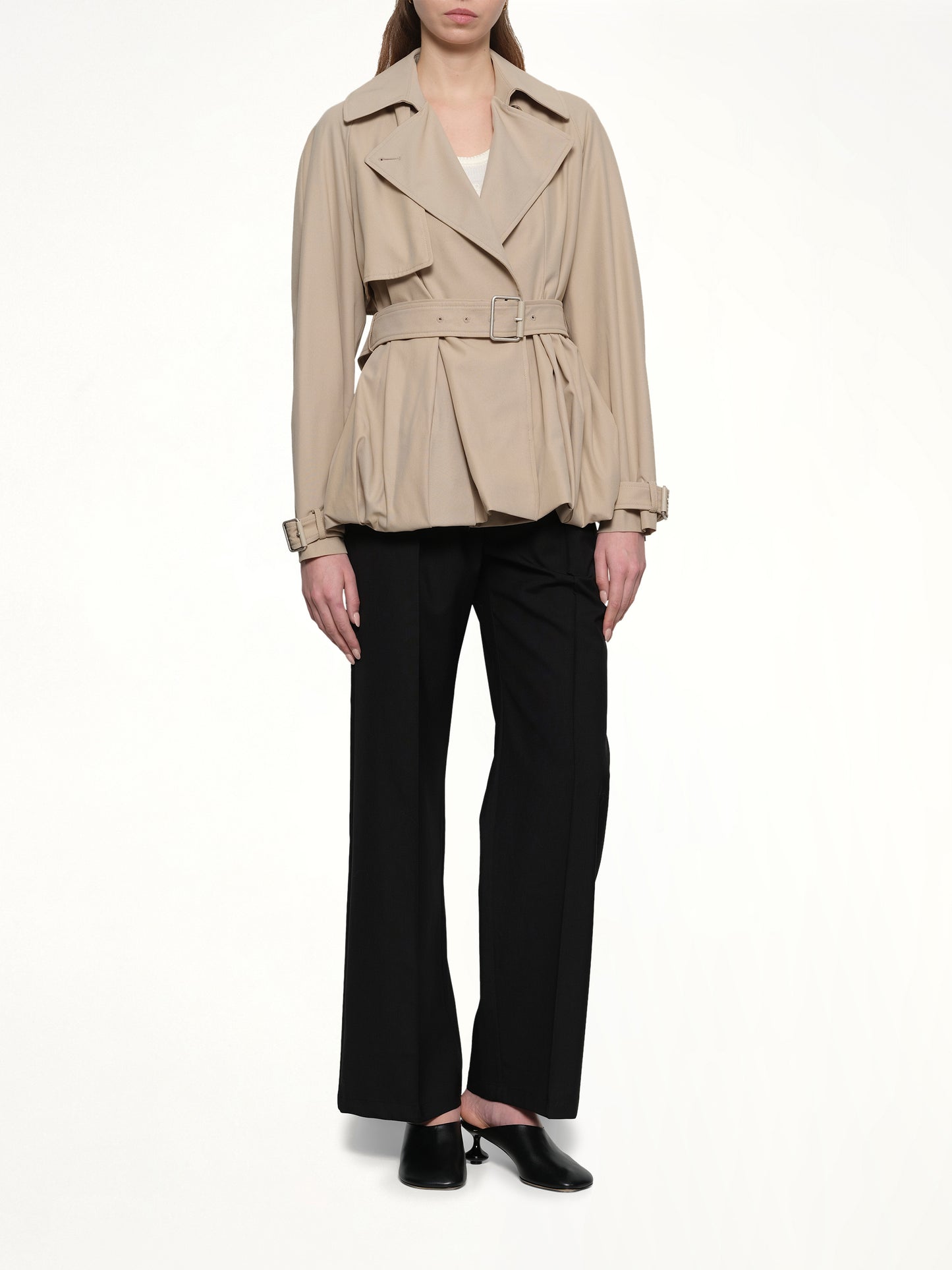 Balloon Jacket in Beige