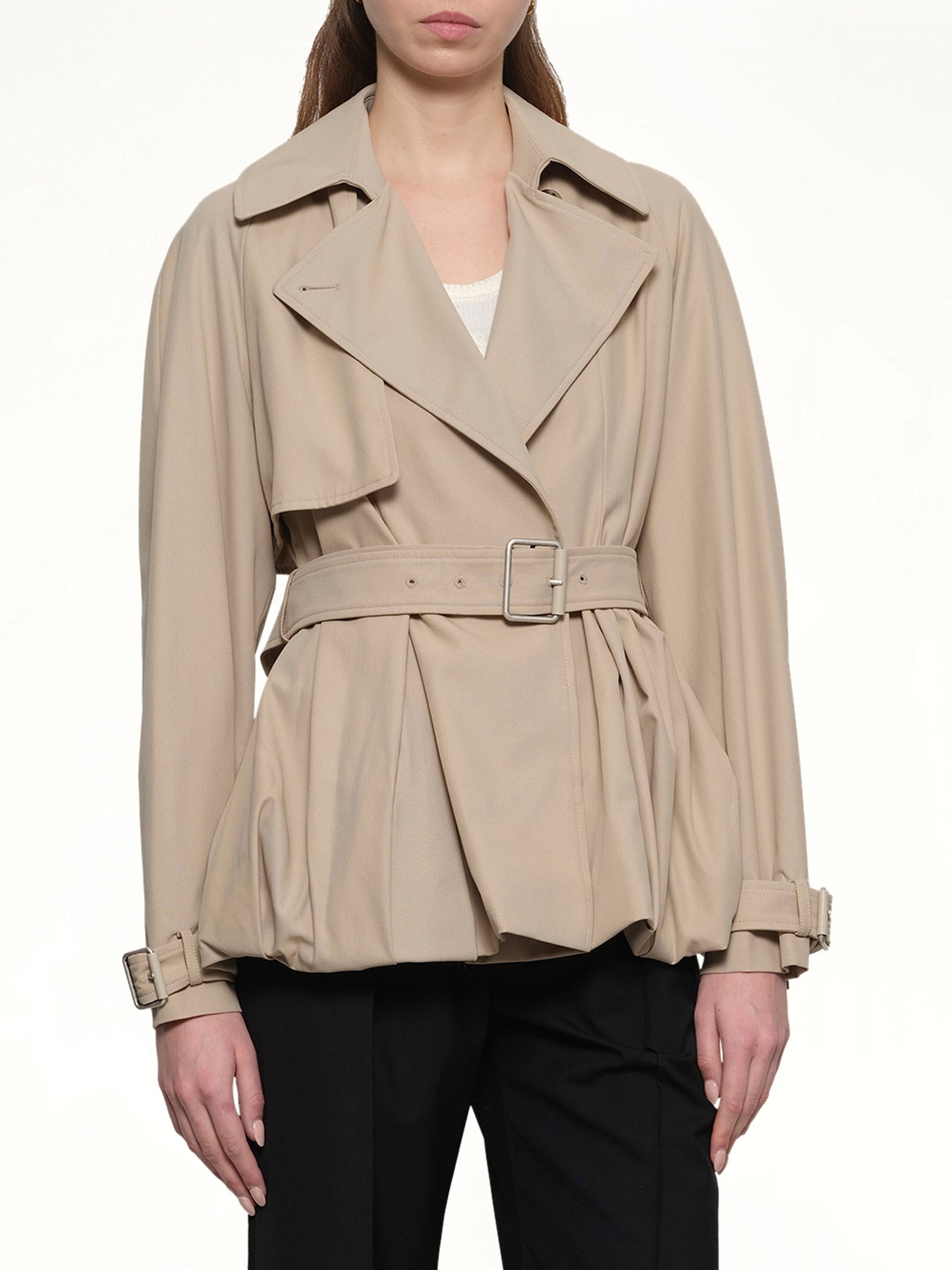 Balloon Jacket in Beige