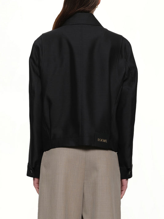 Belted Jacket in Black