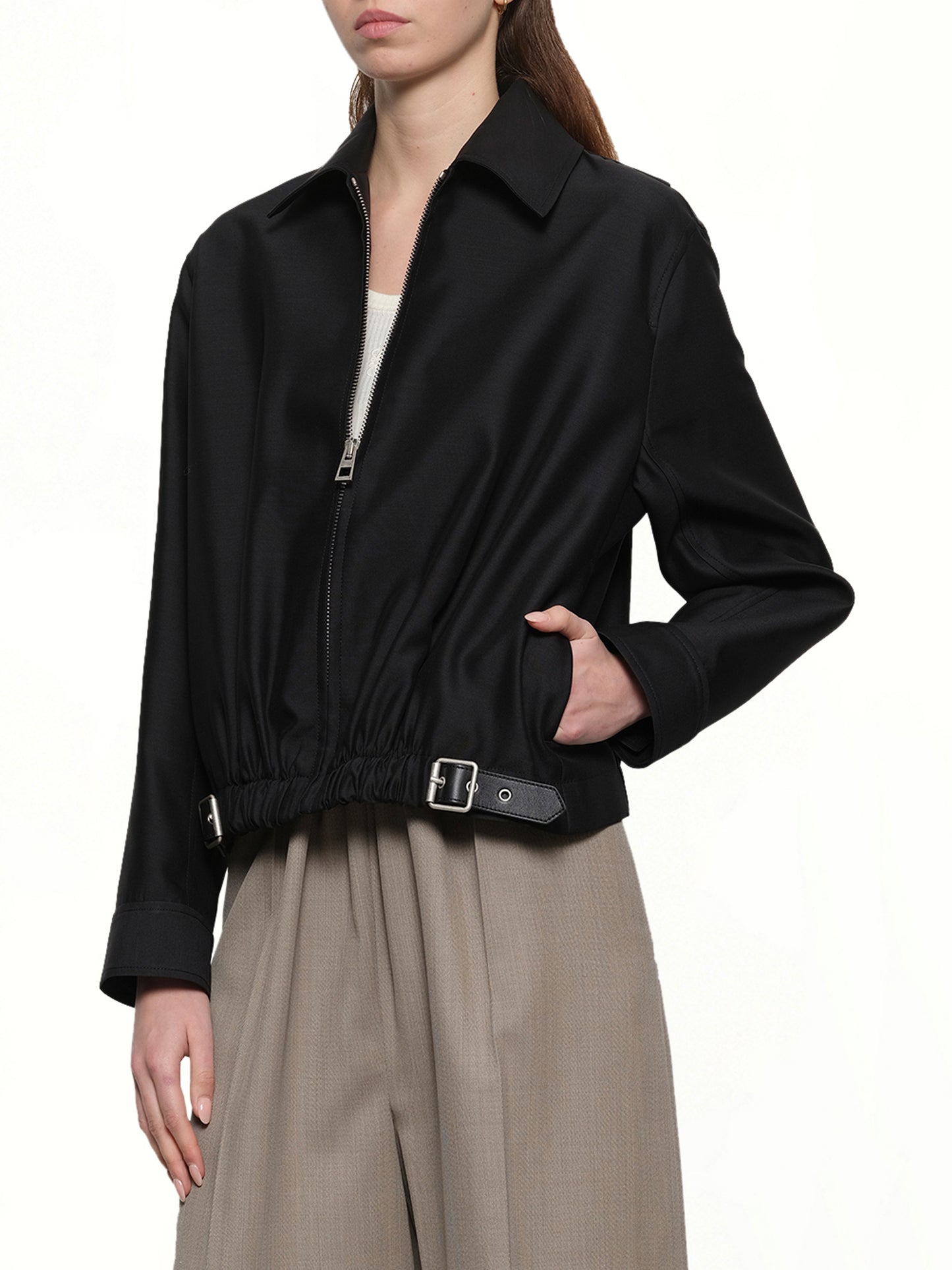 Belted Jacket in Black