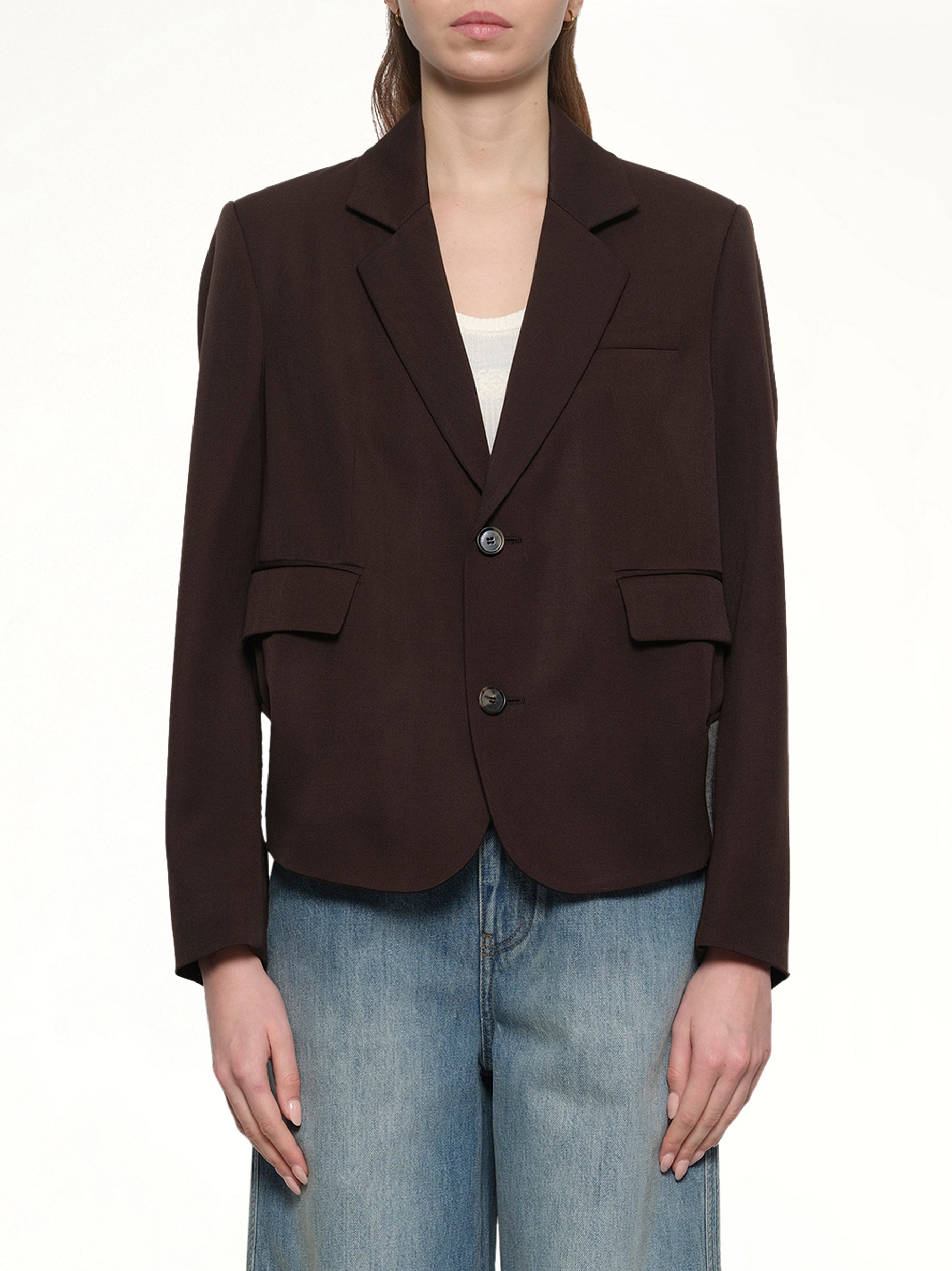 Tailored Jacket in Brown
