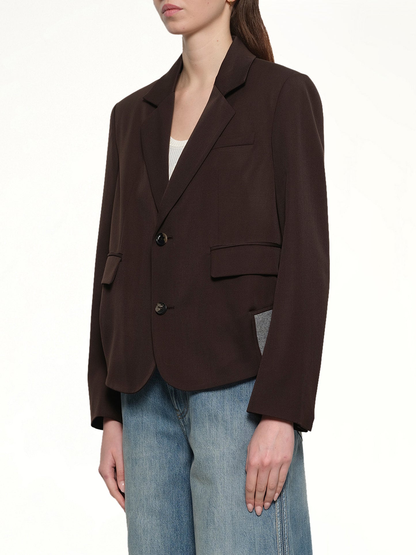 Tailored Jacket in Brown