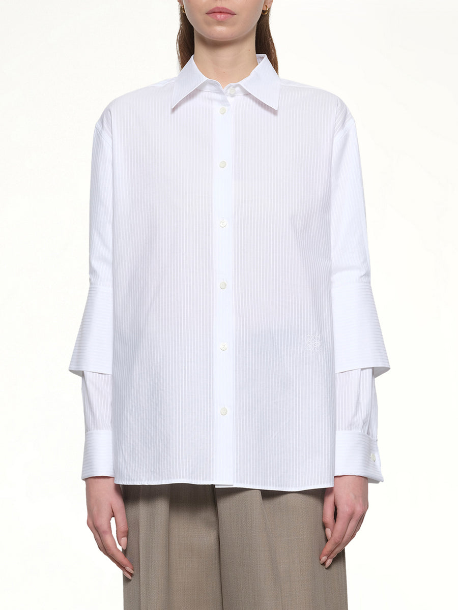 Turn-Up Shirt in White