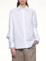 Turn-Up Shirt in White