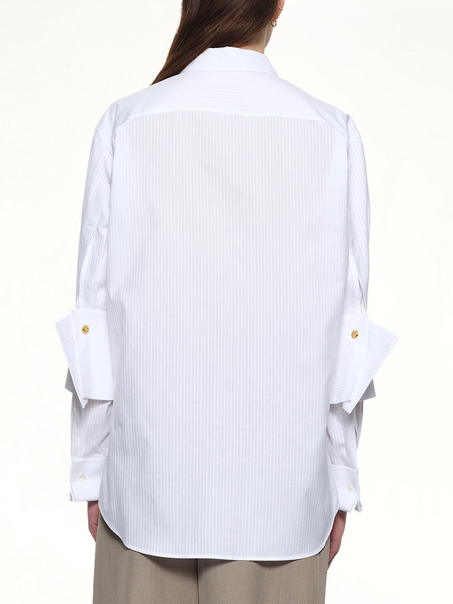 Turn-Up Shirt in White