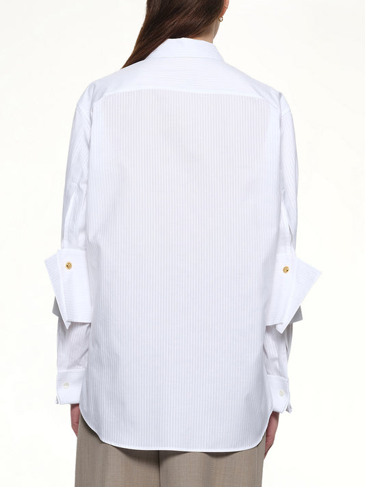 Turn-Up Shirt in White