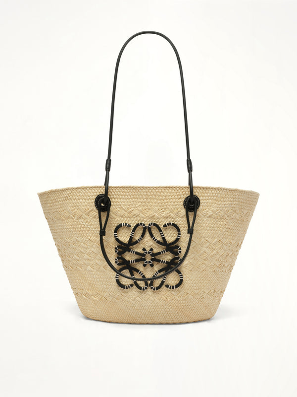 Anagram Basket 中号手袋（天然色/黑色）