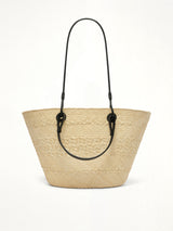 Anagram Basket Medium in Natural/Black