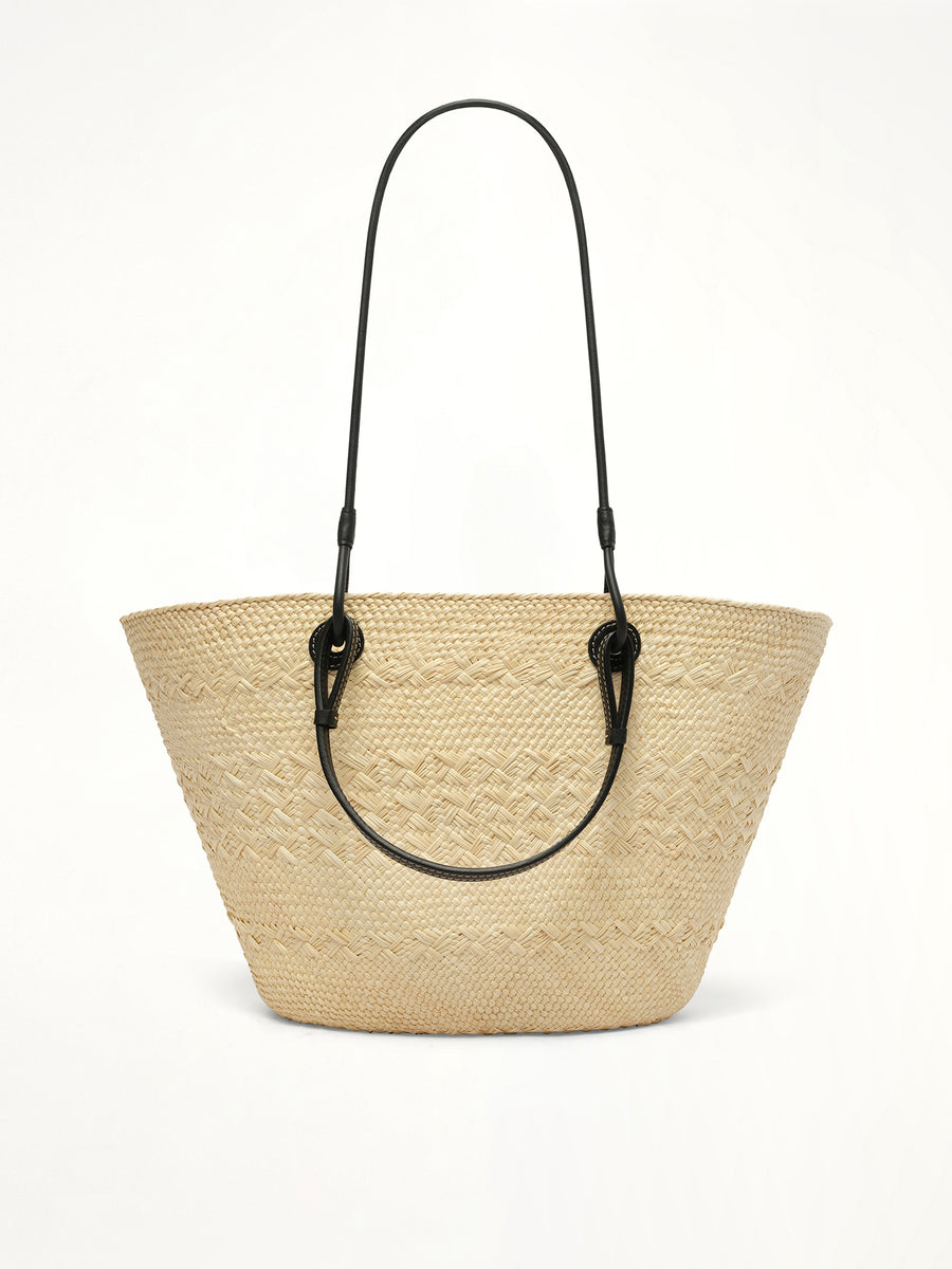 Anagram Basket Medium in Natural/Black