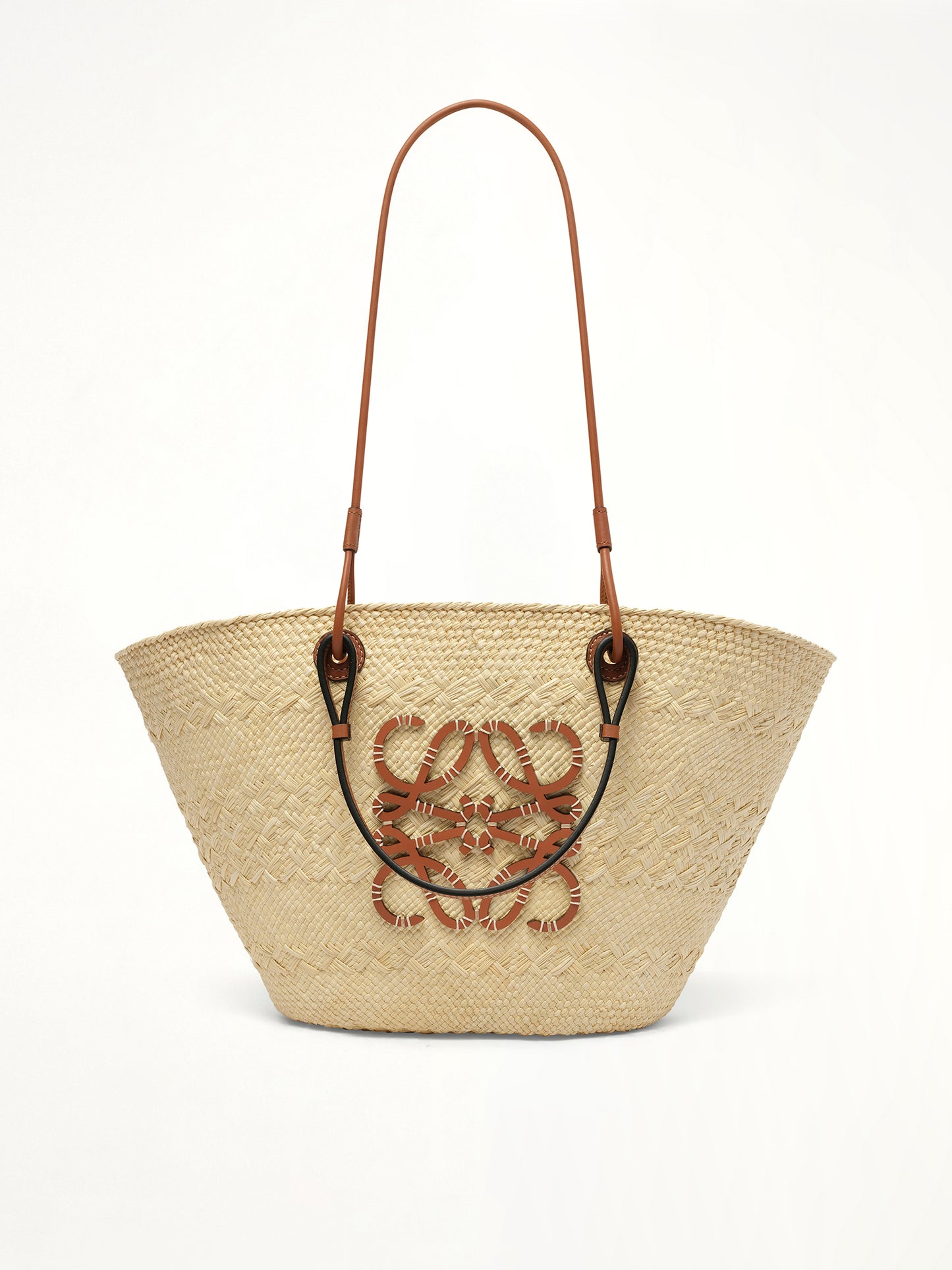 Anagram Basket Medium Bag in Natural/Tan