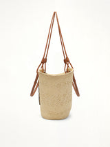Anagram Basket Medium Bag in Natural/Tan