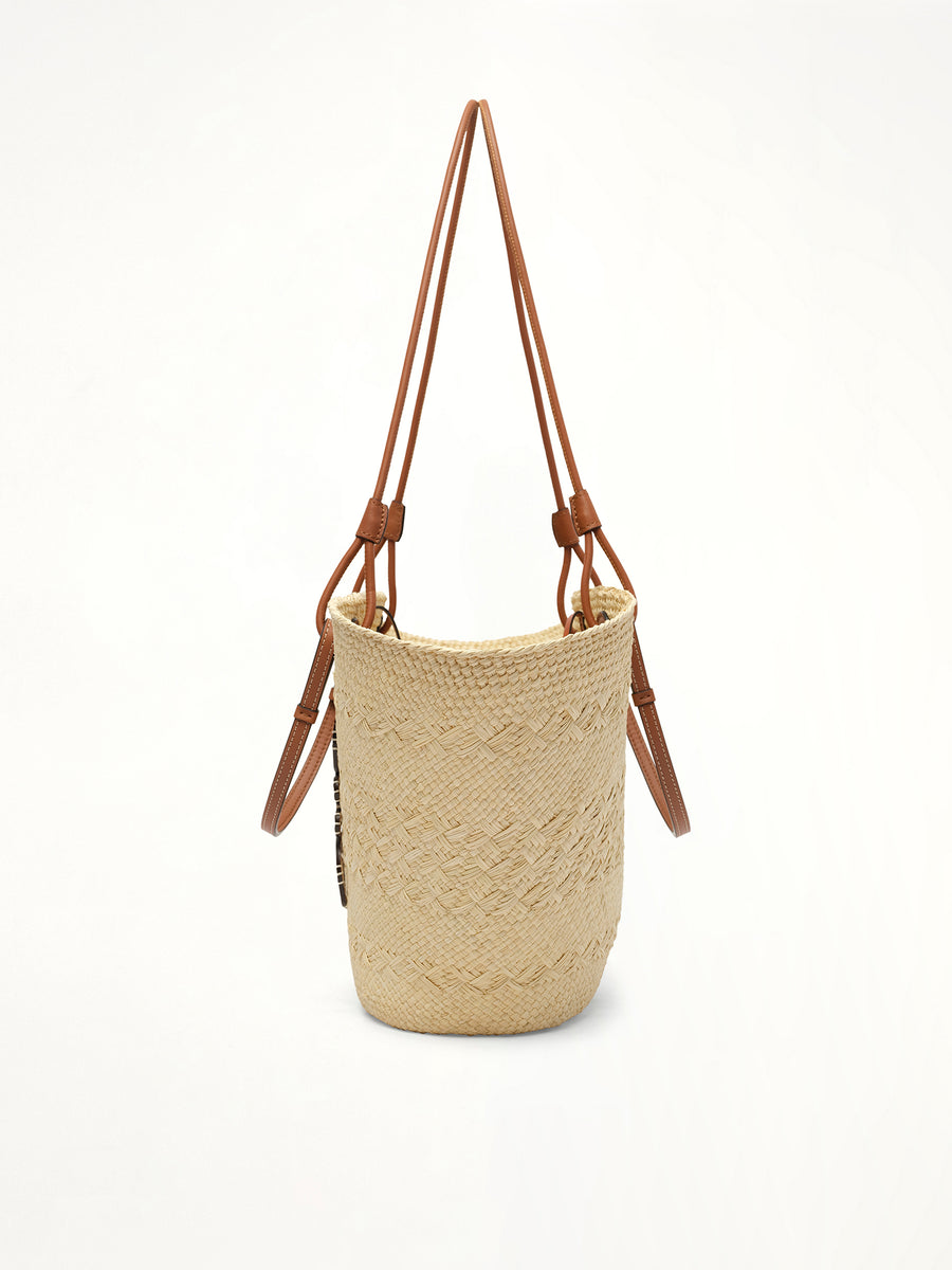 Anagram Basket Medium Bag in Natural/Tan