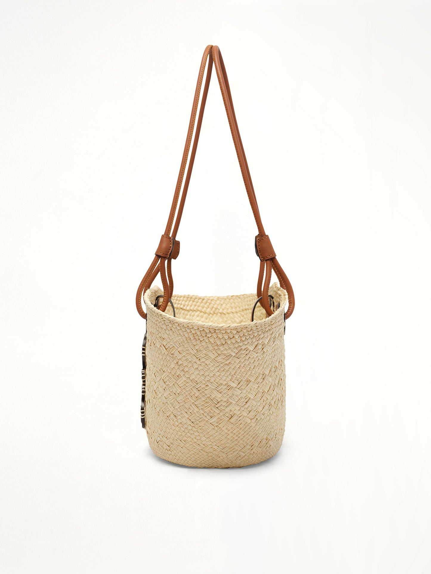Anagram Basket Small Bag in Natural/Tan