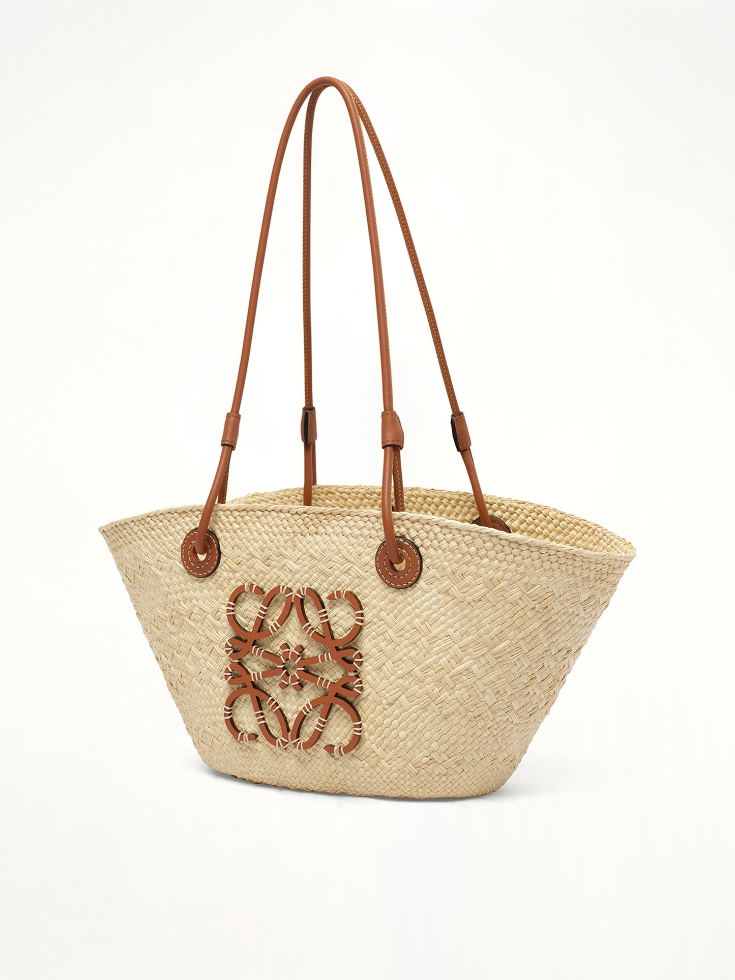 Anagram Basket Small Bag in Natural/Tan