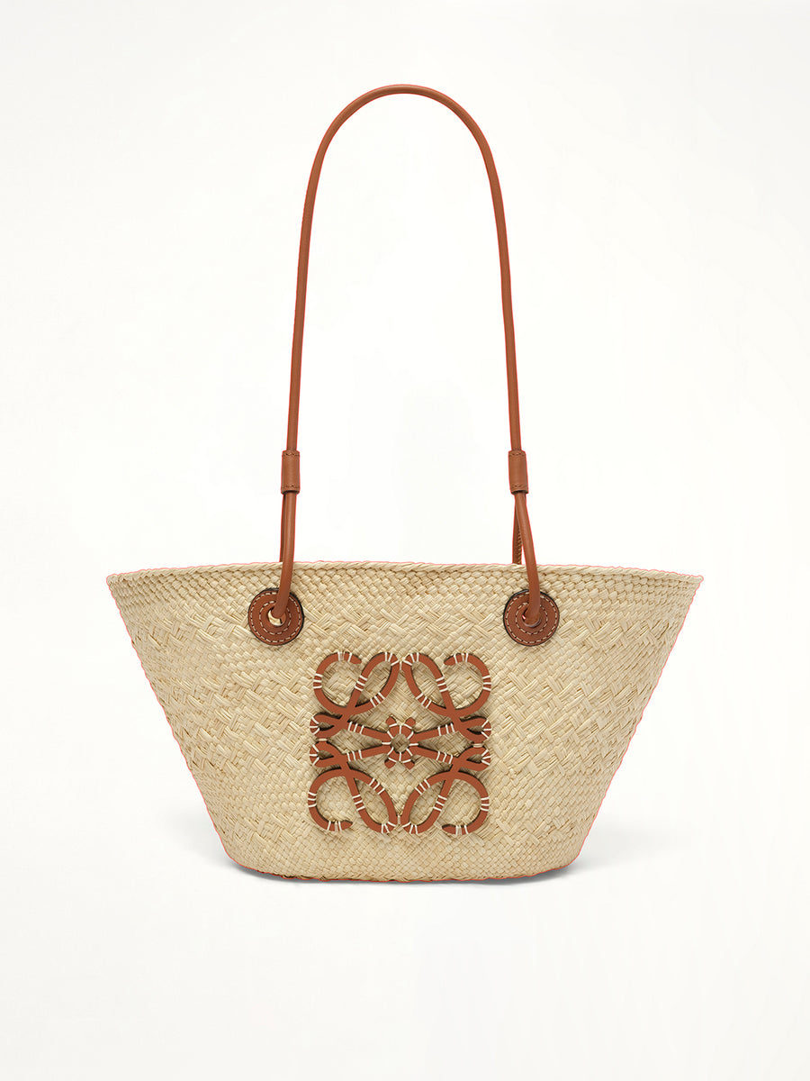 Anagram Basket Small Bag in Natural/Tan
