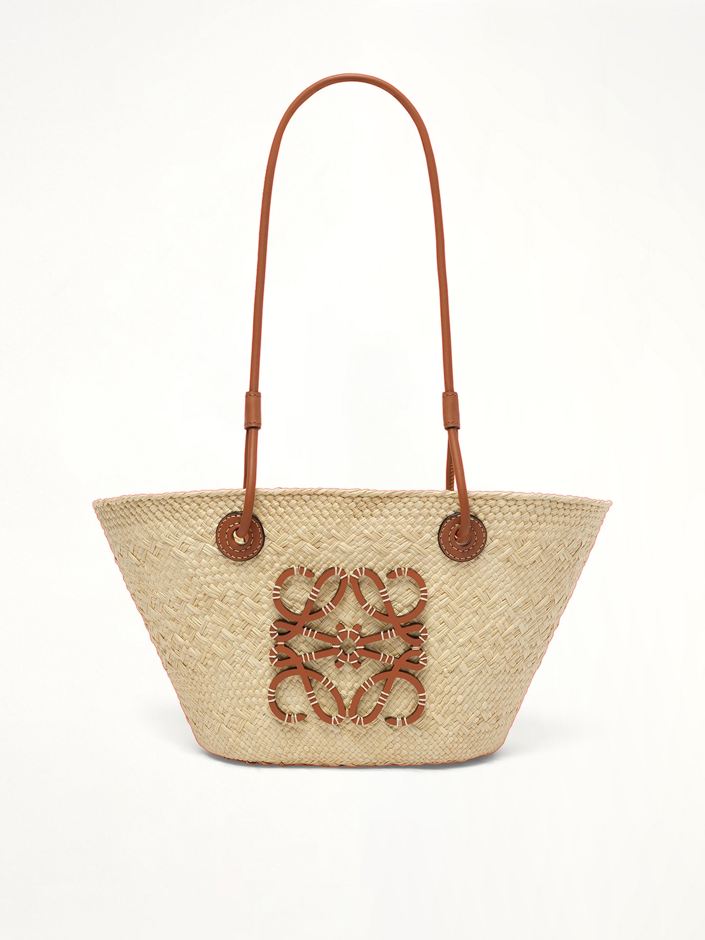 Anagram Basket Small Bag in Natural/Tan