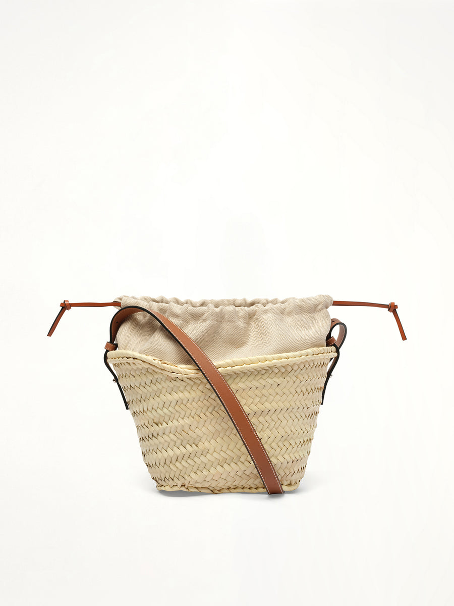 Classic Drawstring Bucket in Natural/Tan