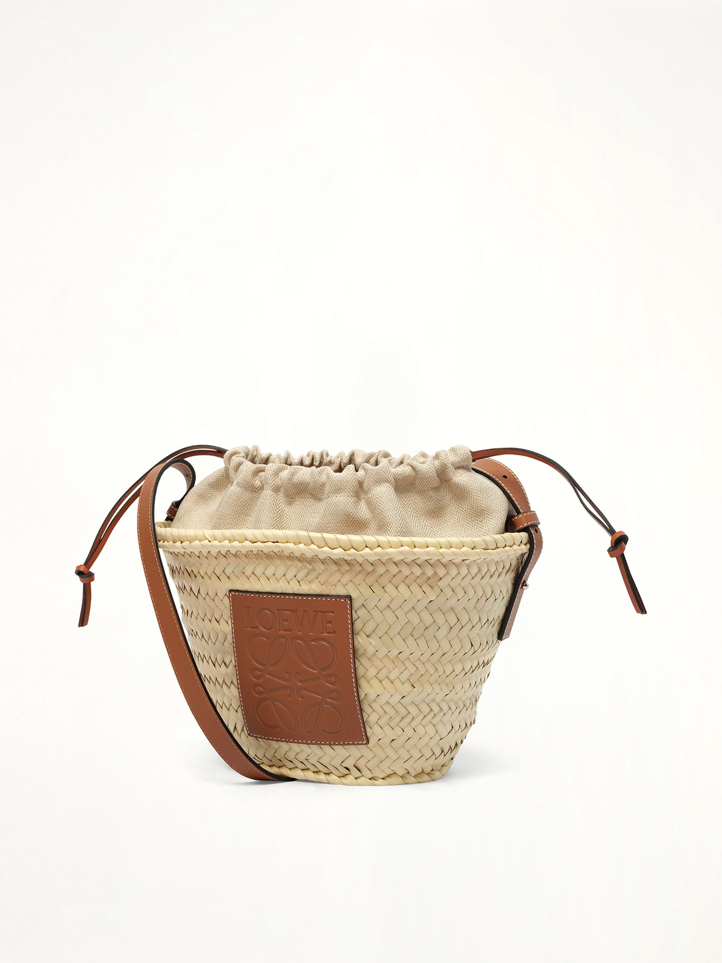 Classic Drawstring Bucket in Natural/Tan