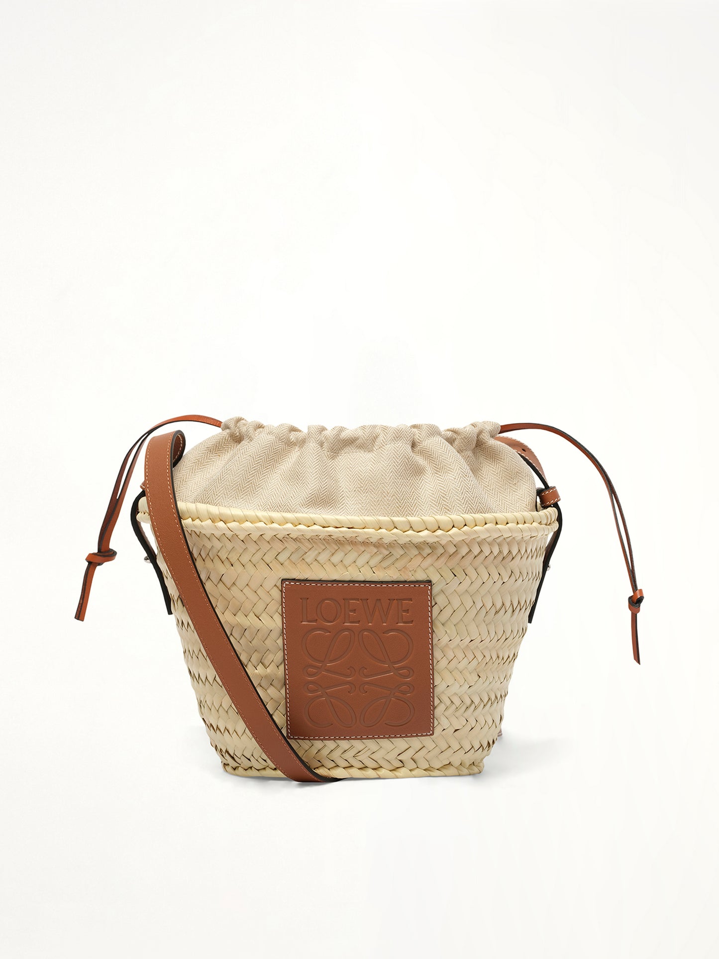 Classic Drawstring Bucket in Natural/Tan