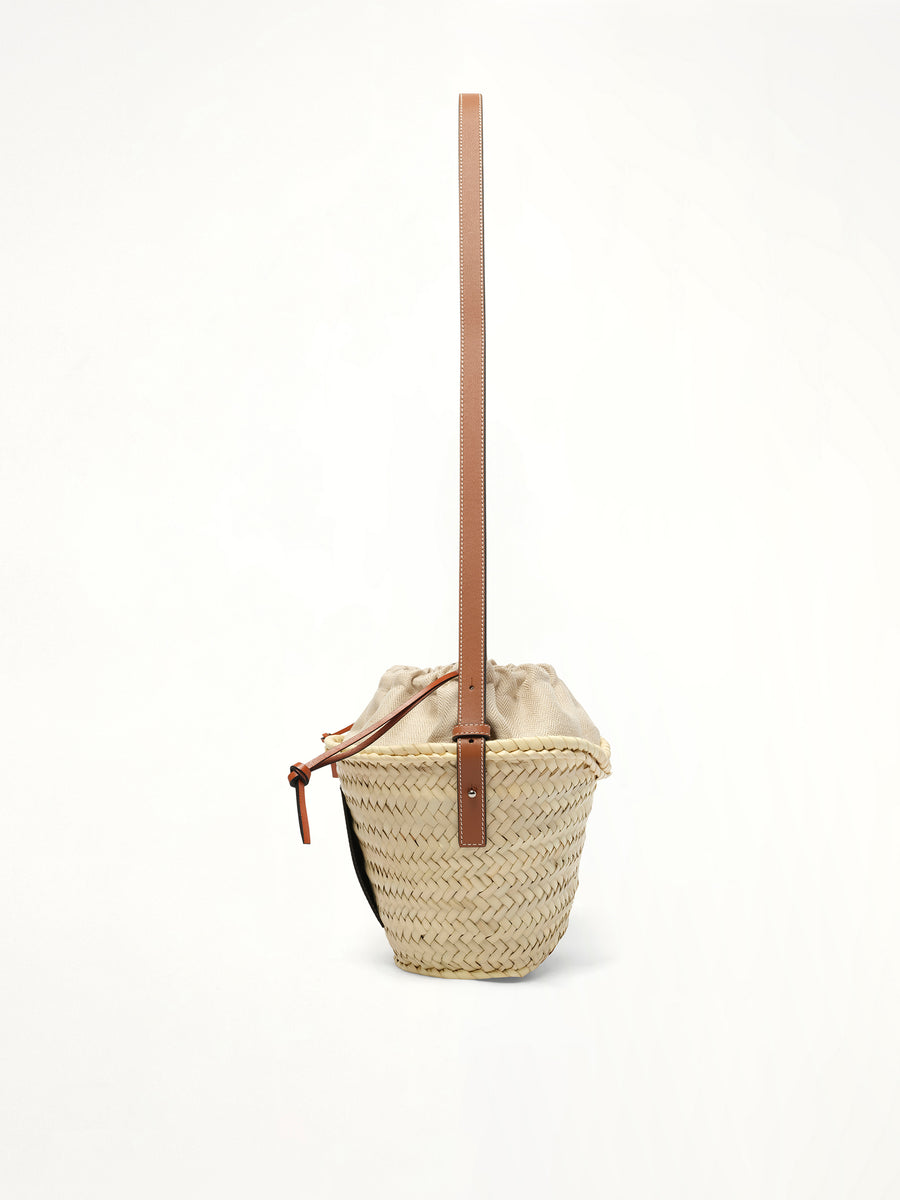 Classic Drawstring Bucket in Natural/Tan