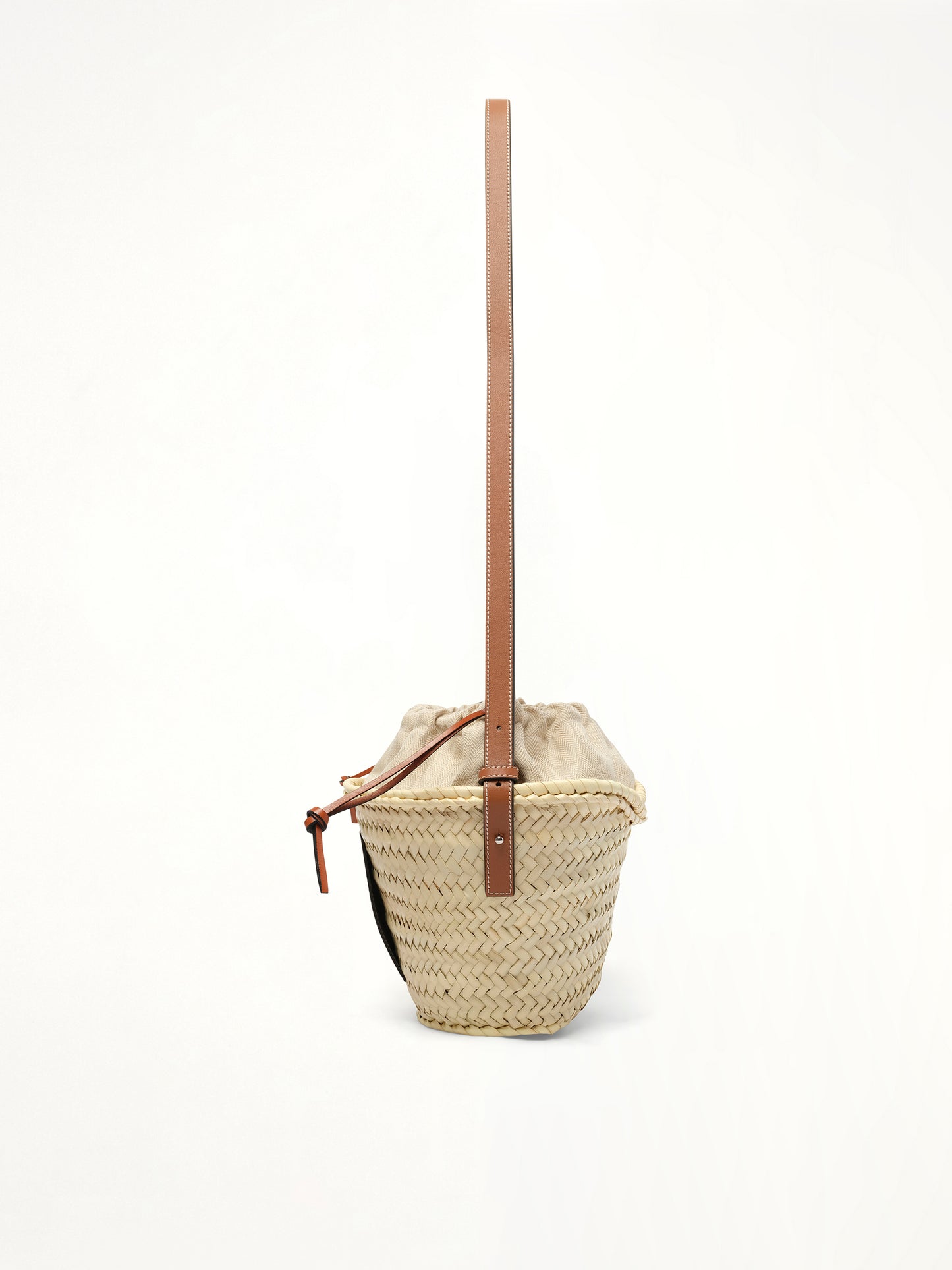 Classic Drawstring Bucket in Natural/Tan