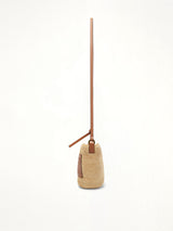 Slit Pochette Bag in Natural/Tan